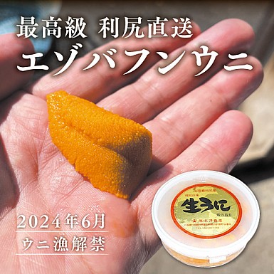 【予約注文】利尻直送エゾバフンウニ 100g　※漁解禁後指定日に発送